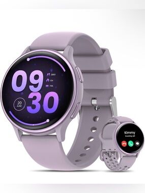 Lavender Smartwatch with Extra Strap